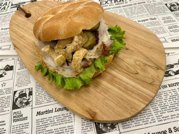 Mandagstilbud på Flæskestegssandwich